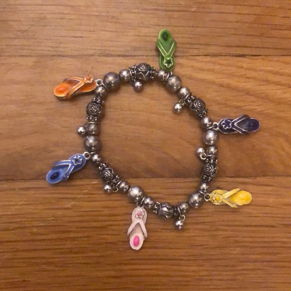 Flip Flop Charm Bracelet